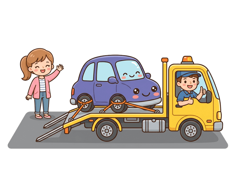 Step 3: We Collect — Our flatbed comes to you anywhere in East Dulwich. Typically within 24–48 hours. Driveway, garage, or street — we'll find you.